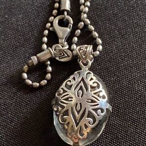 Silpada. S2267 reversible pendant sterling Silver Pendant Necklace